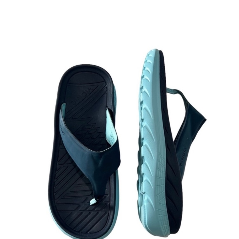 Vionic Restore Navy Slip On Flip-Flops Shoes Mens 9.5 Womens 11